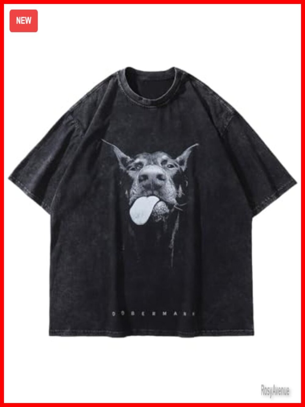 Unisex Oversized Cotton Graphic Tee Short Sleeve Vintage Streetwear
